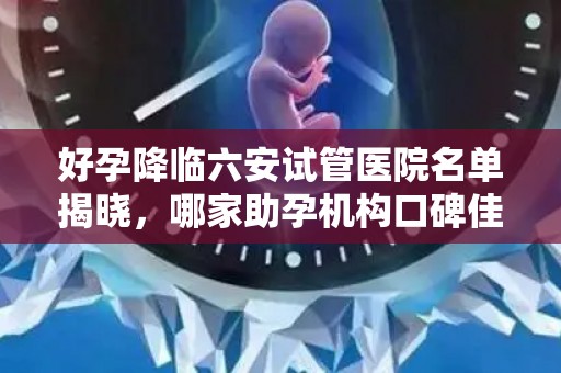 好孕降临六安试管医院名单揭晓，哪家助孕机构口碑佳？