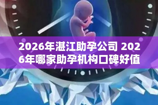 2026年湛江助孕公司 2026年哪家助孕机构口碑好值得考虑？