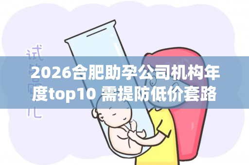 2026合肥助孕公司机构年度top10 需提防低价套路