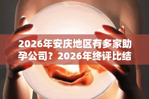 2026年安庆地区有多家助孕公司？2026年终评比结果