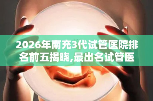 2026年南充3代试管医院排名前五揭晓,最出名试管医院都在这!