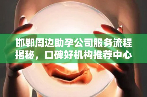 邯郸周边助孕公司服务流程揭秘，口碑好机构推荐中心