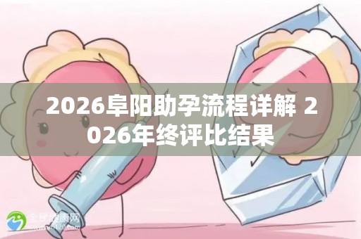 2026阜阳助孕流程详解 2026年终评比结果