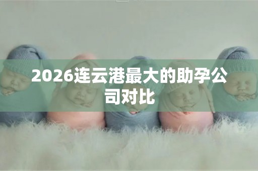 2026连云港最大的助孕公司对比