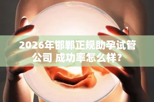 2026年邯郸正规助孕试管公司 成功率怎么样？