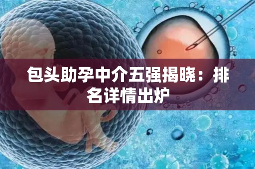 包头助孕中介五强揭晓：排名详情出炉
