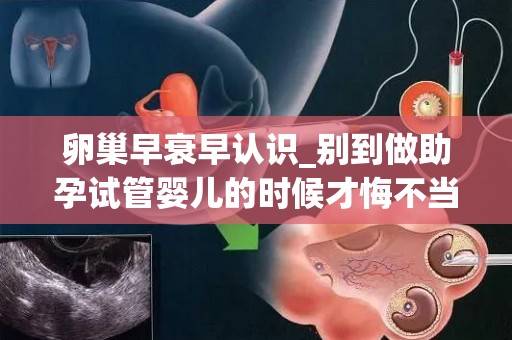 卵巢早衰早认识_别到做助孕试管婴儿的时候才悔不当初