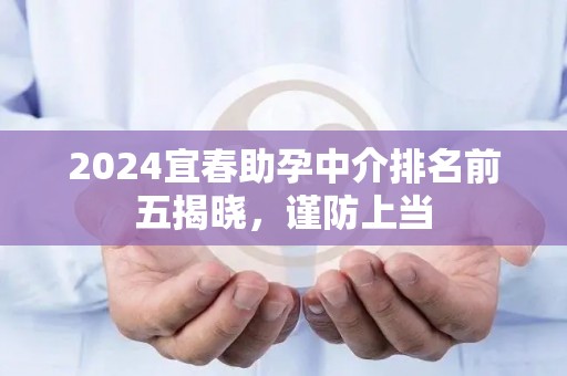 2024宜春助孕中介排名前五揭晓，谨防上当
