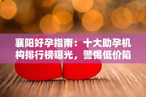襄阳好孕指南：十大助孕机构排行榜曝光，警惕低价陷阱