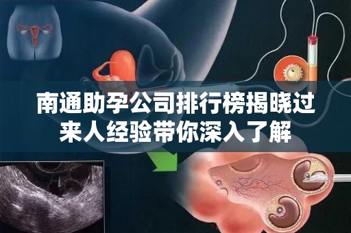 南通助孕公司排行榜揭晓过来人经验带你深入了解