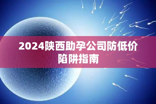 2024陕西助孕公司防低价陷阱指南