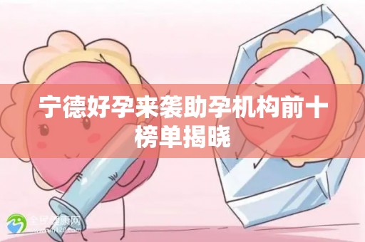 宁德好孕来袭助孕机构前十榜单揭晓