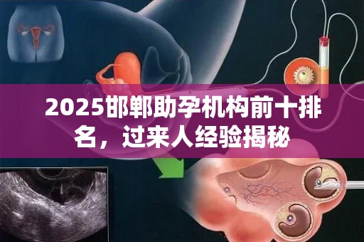 2025邯郸助孕机构前十排名，过来人经验揭秘