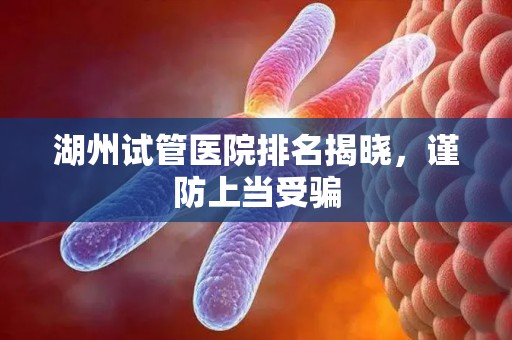 湖州试管医院排名揭晓，谨防上当受骗