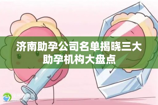 济南助孕公司名单揭晓三大助孕机构大盘点