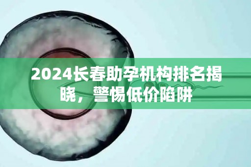 2024长春助孕机构排名揭晓，警惕低价陷阱