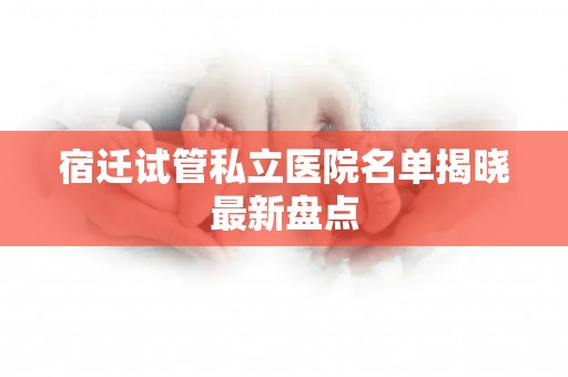 宿迁试管私立医院名单揭晓最新盘点