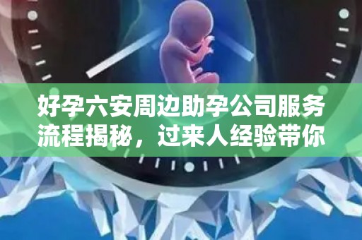 好孕六安周边助孕公司服务流程揭秘，过来人经验带你深入了解