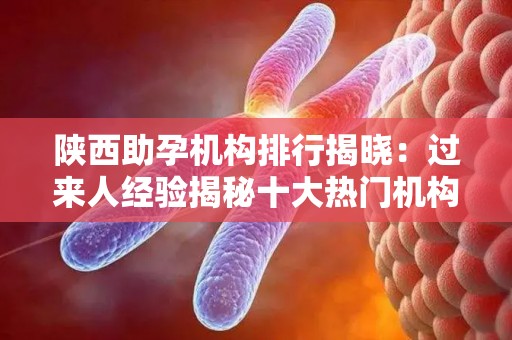 陕西助孕机构排行揭晓：过来人经验揭秘十大热门机构