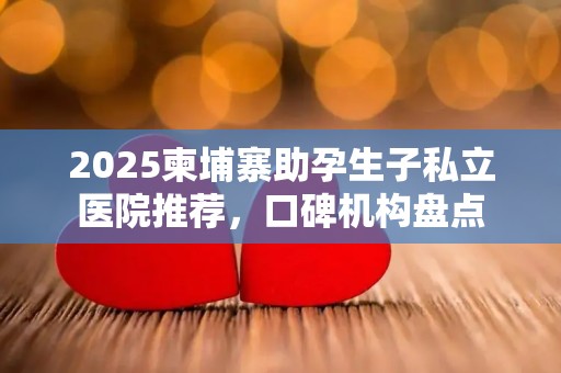 2025柬埔寨助孕生子私立医院推荐，口碑机构盘点