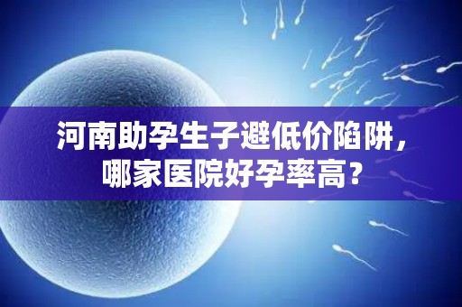河南助孕生子避低价陷阱，哪家医院好孕率高？