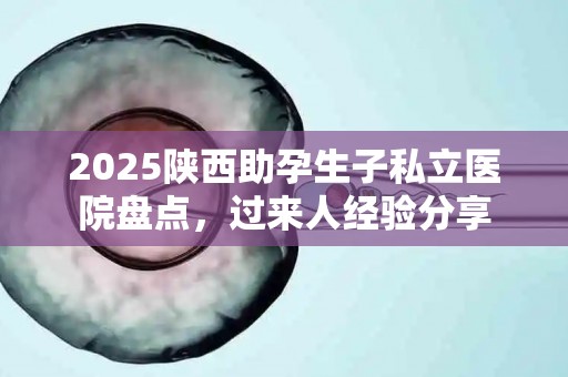 2025陕西助孕生子私立医院盘点，过来人经验分享