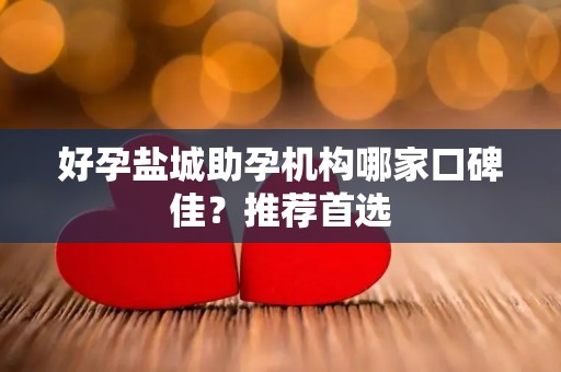 好孕盐城助孕机构哪家口碑佳？推荐首选