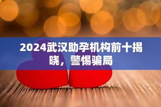 2024武汉助孕机构前十揭晓，警惕骗局