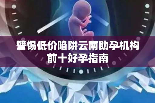 警惕低价陷阱云南助孕机构前十好孕指南