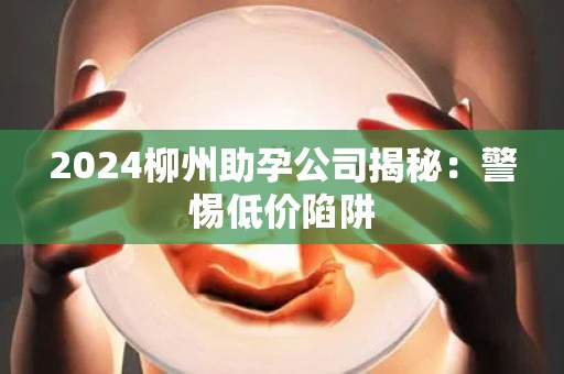 2024柳州助孕公司揭秘：警惕低价陷阱