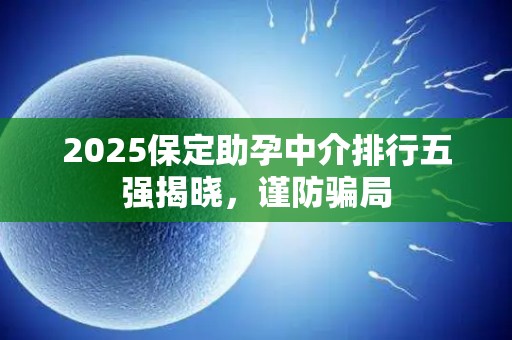 2025保定助孕中介排行五强揭晓，谨防骗局