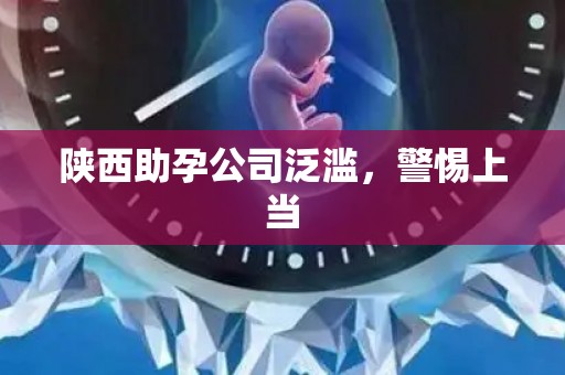 陕西助孕公司泛滥，警惕上当