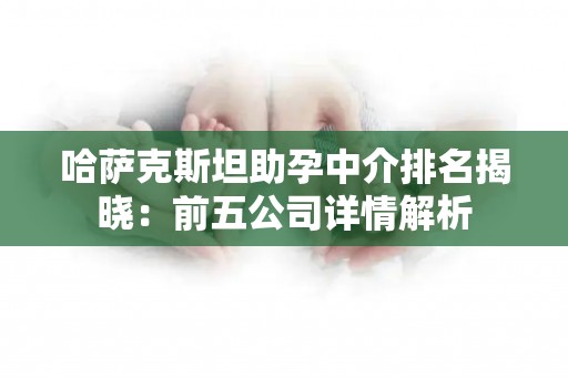 哈萨克斯坦助孕中介排名揭晓：前五公司详情解析
