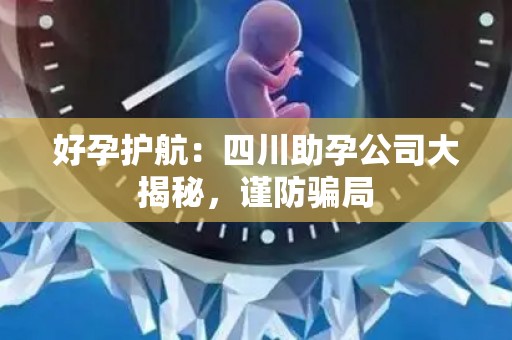 好孕护航：四川助孕公司大揭秘，谨防骗局