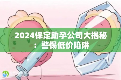 2024保定助孕公司大揭秘：警惕低价陷阱