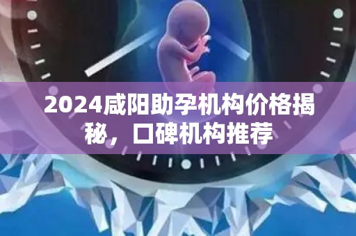 2024咸阳助孕机构价格揭秘，口碑机构推荐