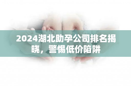 2024湖北助孕公司排名揭晓，警惕低价陷阱