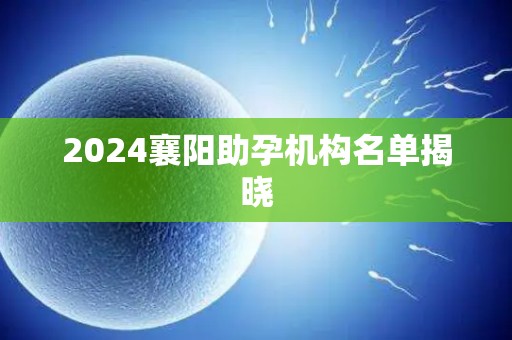 2024襄阳助孕机构名单揭晓