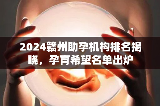 2024赣州助孕机构排名揭晓，孕育希望名单出炉