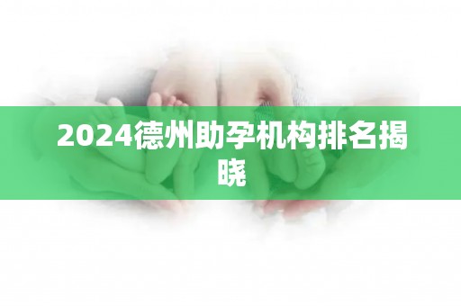 2024德州助孕机构排名揭晓