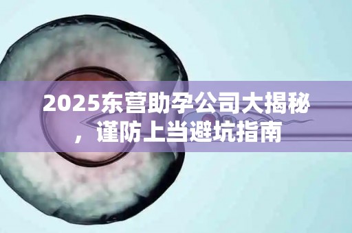 2025东营助孕公司大揭秘，谨防上当避坑指南