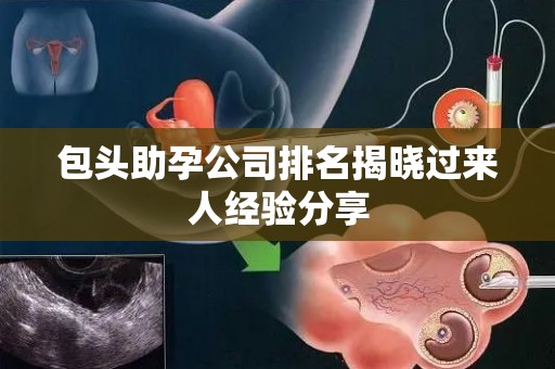 包头助孕公司排名揭晓过来人经验分享