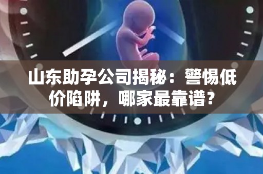 山东助孕公司揭秘：警惕低价陷阱，哪家最靠谱？