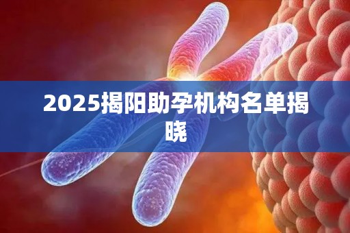 2025揭阳助孕机构名单揭晓