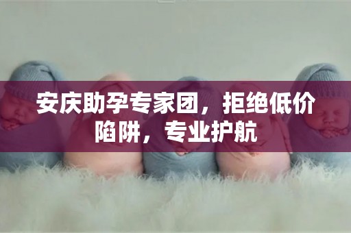 安庆助孕专家团，拒绝低价陷阱，专业护航