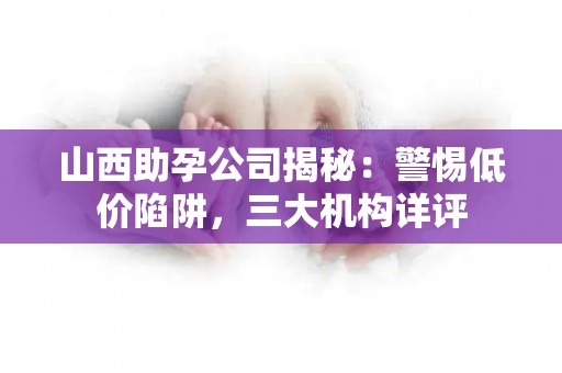 山西助孕公司揭秘：警惕低价陷阱，三大机构详评