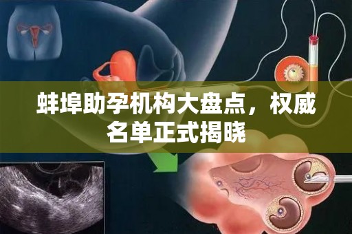 蚌埠助孕机构大盘点，权威名单正式揭晓