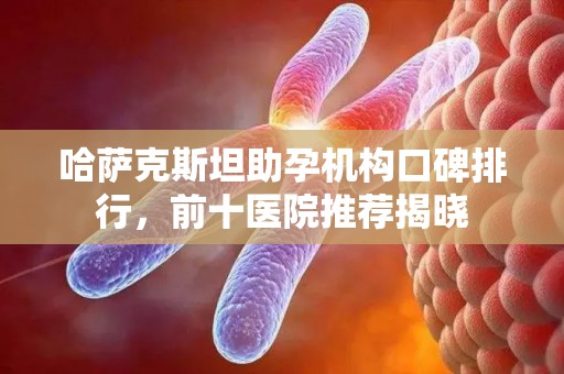 哈萨克斯坦助孕机构口碑排行，前十医院推荐揭晓