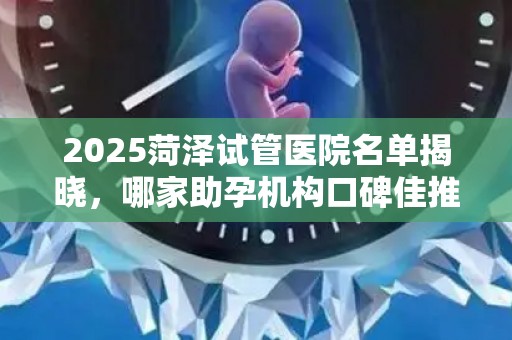 2025菏泽试管医院名单揭晓，哪家助孕机构口碑佳推荐？