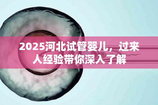 2025河北试管婴儿，过来人经验带你深入了解